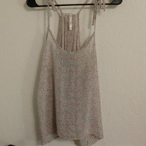 Open Back Floral Tank